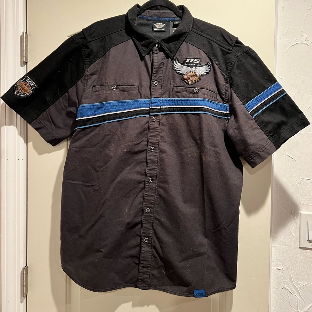 Vintage Harley Davidson button down